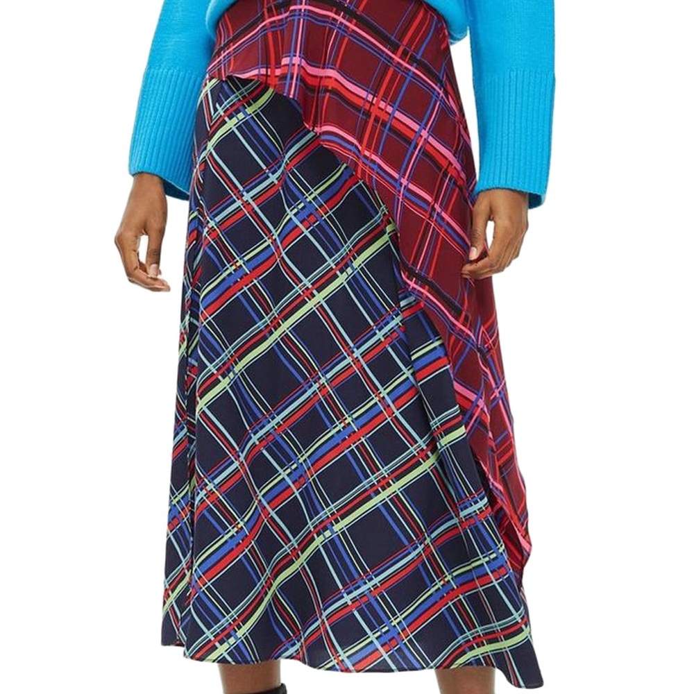 Topshop asymmetrical midi skirt